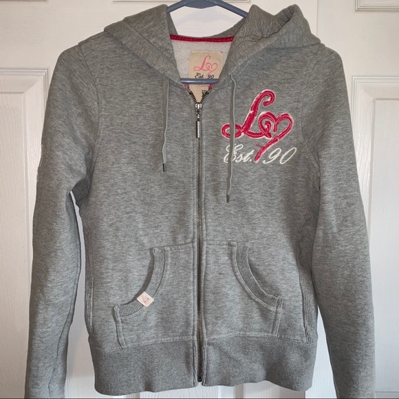lipsy grey hoodie